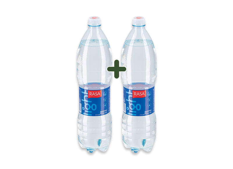 Mineraliniam vandeniui RASA LIGHT
			, 
				 1,5 l, 6 rūšių, 0,75 Eur/vnt. A lygio parduotuvėse