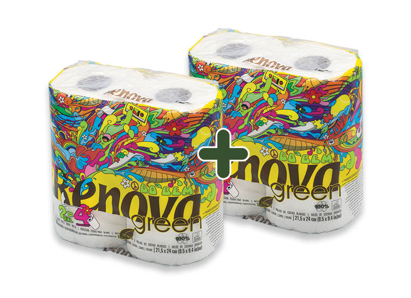 Popieriniai rankšluosčiai RENOVA GREEN XXL
			, 
				 2 rit., 0,55 Eur/rit. A lygio parduotuvėse