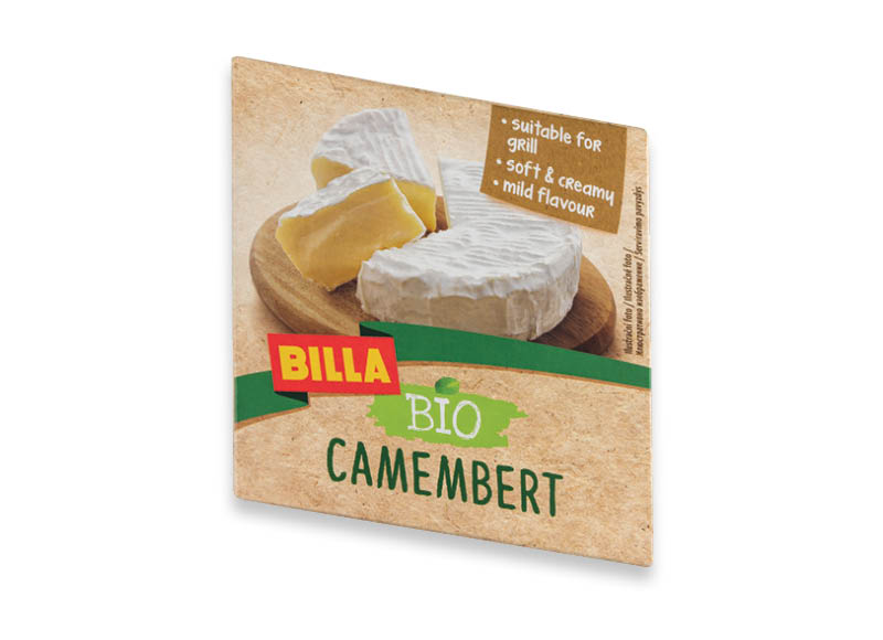 BILLA BIO ekologiškas sūris CAMEMBERT
			, 
				 120 g, 10,75 Eur/kg. A lygio parduotuvėse