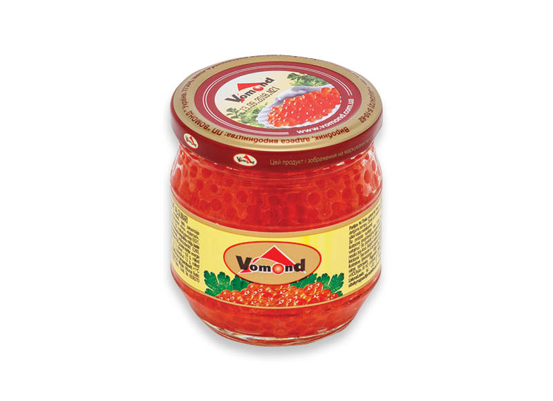 Raudonieji dirbtiniai ikrai, 200 g, 6,45 Eur/kg. A lygio parduotuvėse