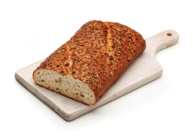 Šviesi duona su grūdais ir sėklomis
			, 
				 400 g, 2,18 Eur/kg. A lygio parduotuvėse