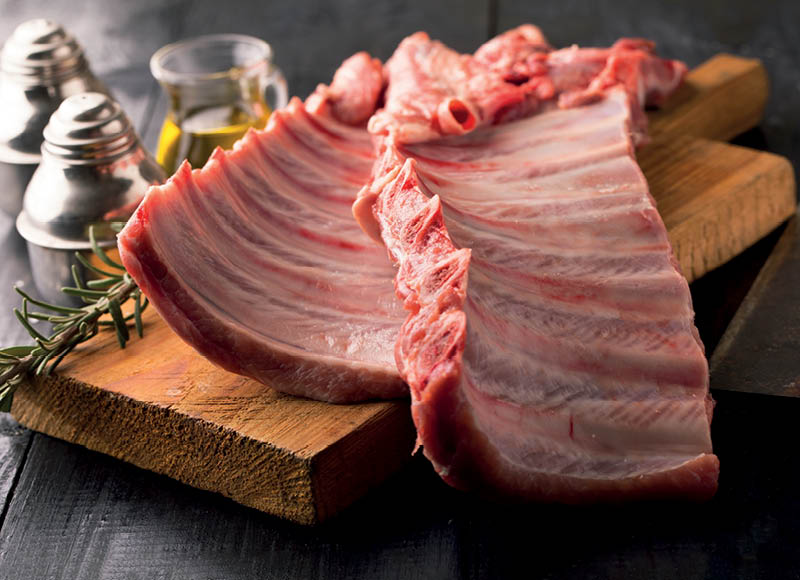 Kiaulienos šonkauliams
			, 
				 (sveriamoje vitrinoje), 1 kg. A lygio parduotuvėse