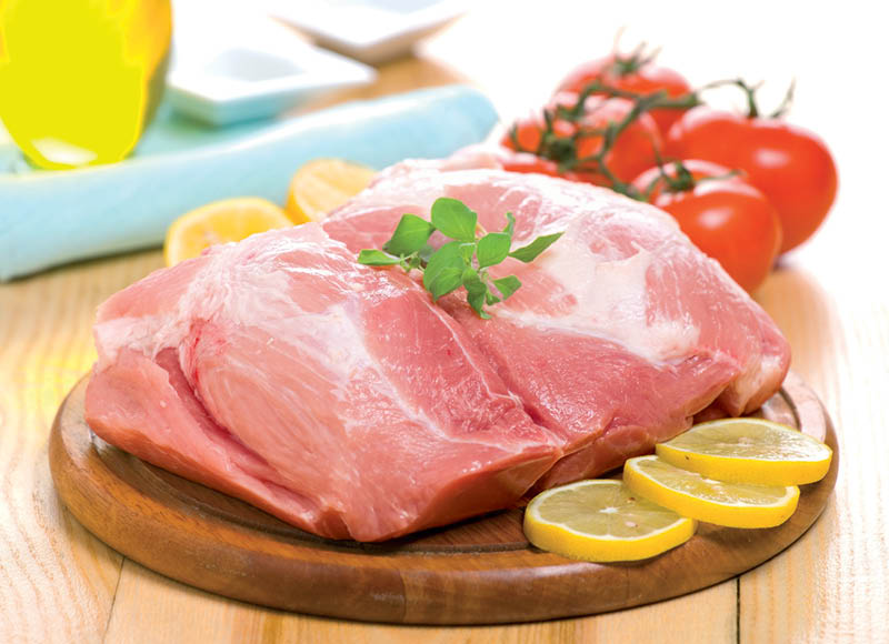 Kiaulienos mentei su kaulu
			, 
				 (sveriamoje vitrinoje), 1 kg. A lygio parduotuvėse