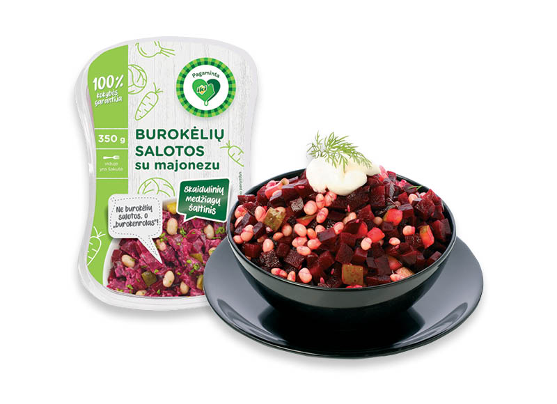 PAGAMINTA IKI burokėlių salotos su majonezu
			, 
				 350 g, 3,17 Eur/kg