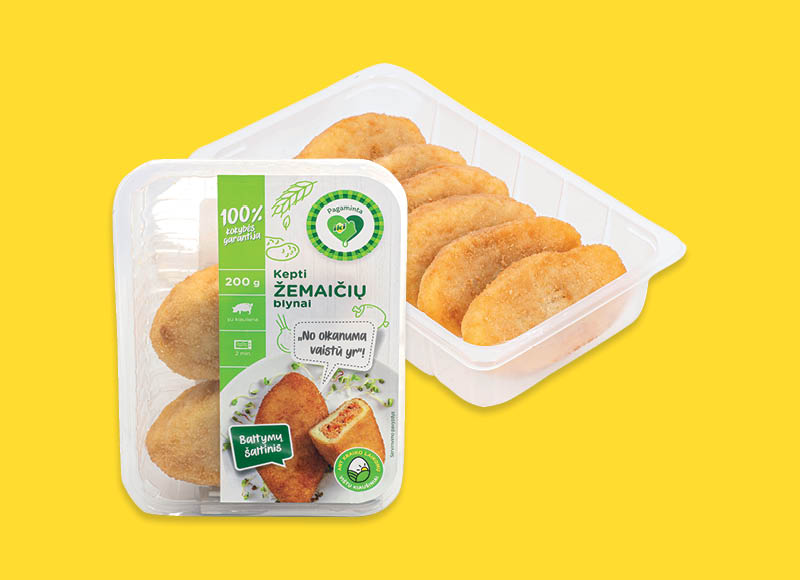 PAGAMINTA IKI keptiems ŽEMAIČIŲ blynams
			, 
				 100 g, 200 g, 600 g, 2 rūšių. Ir IKI EXPRESS