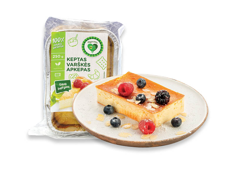 PAGAMINTA IKI keptas varškės apkepas, 250 g, 6,76 Eur/kg. A lygio parduotuvėse