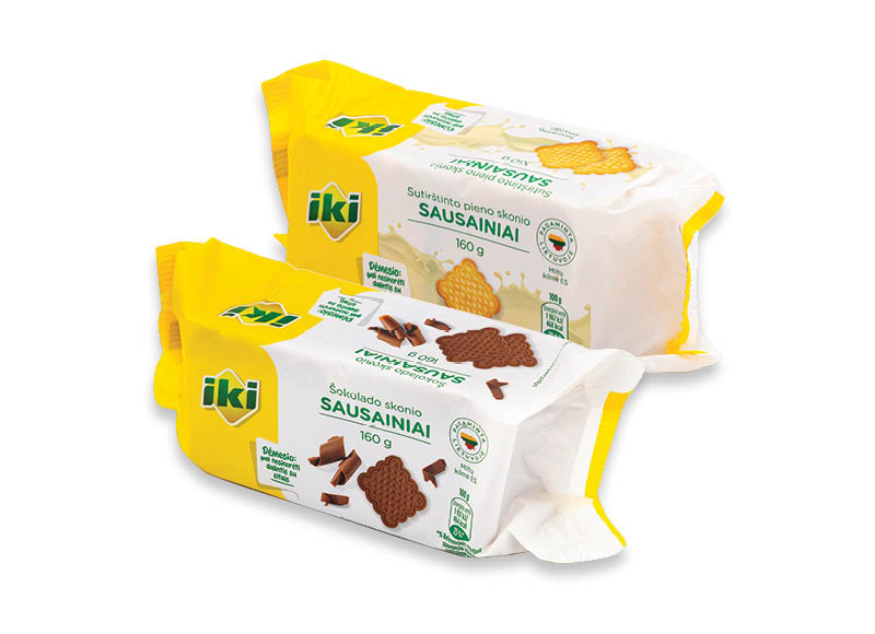 IKI sausainiai
			, 
				 160 g, 4 rūšių, 3,06 Eur/kg. Ir IKI EXPRESS