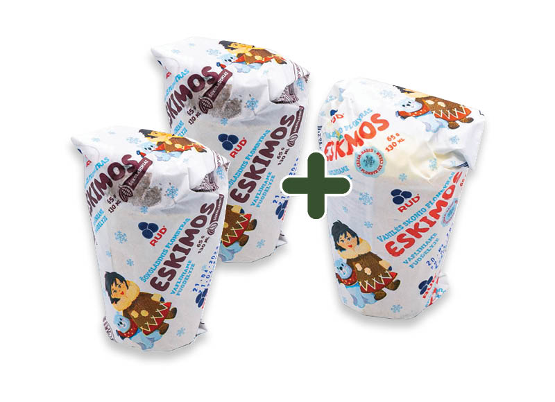 Plombyras ESKIMOS
			, 
				 130 ml, 2 rūšių, 0,89 Eur/vnt. A lygio parduotuvėse
