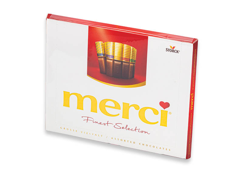 Saldainiai MERCI
			, 
				 250 g, 2 rūšių, 17,96 Eur/kg. Ir IKI EXPRESS
