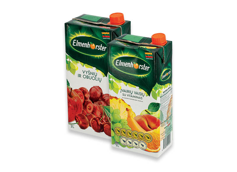 Įvairiems vaisių ir vyšnių, obuolių sulčių gėrimams ELMENHORSTER
,
2 l, 2 rūšių, 0,65 Eur/l Įvairiems vaisių ir vyšnių, obuolių sulčių gėrimams ELMENHORSTER
,
2 l, 2 rūšių, 0,65 Eur/l