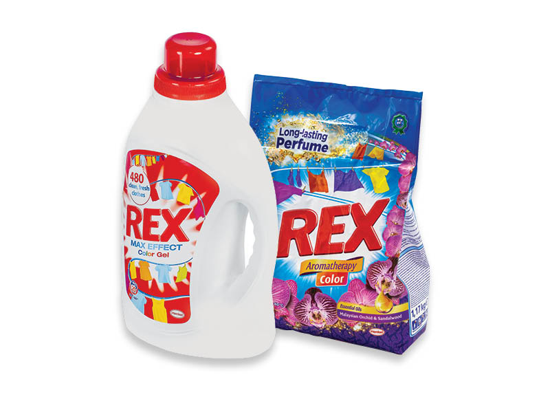 Skalbimo priemonės REX
			, 
				 6 rūšių