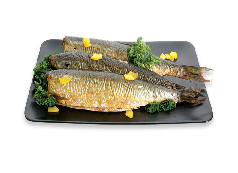 Karštai rūkytai atlantinei silkei
			, 
				 (sveriamoje vitrinoje) 1 kg. A lygio parduotuvėse