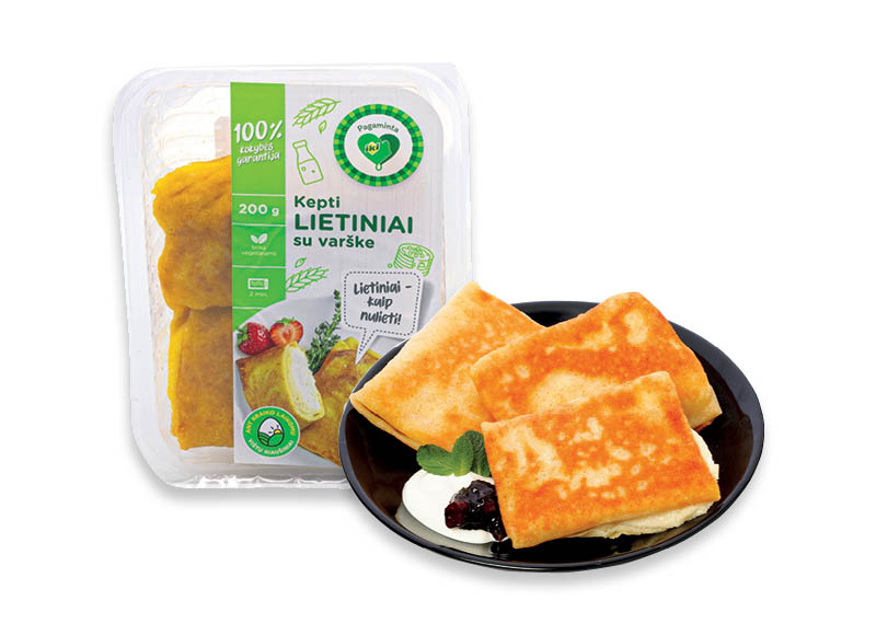 PAGAMINTA IKI lietiniai su varške
			, 
				 200 g, 7,95 Eur/kg. A lygio parduotuvėse. Ir IKI EXPRESS