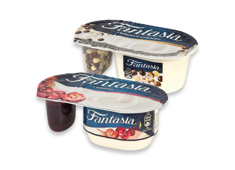 Jogurtui FANTASIA
			, 
				 100 g, 102 g, 118 g, 3 rūšių
