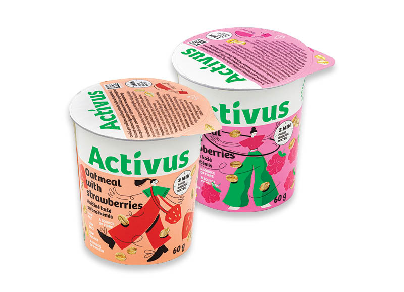 Košėms ACTIVUS
			, 
				 9 rūšių. Ir IKI EXPRESS