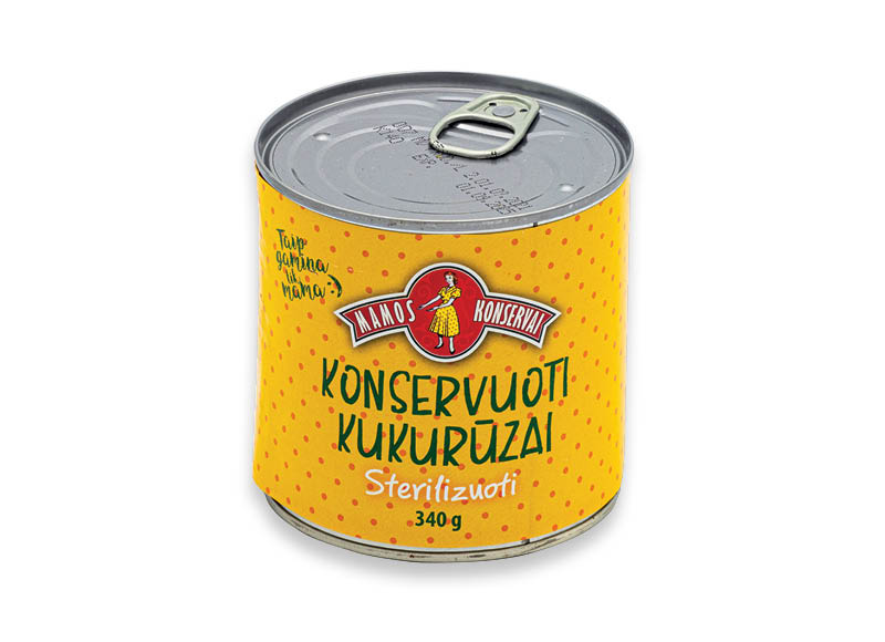 MAMOS konservai konservuoti kukurūzai
			, 
				 340 g, 2,97 Eur/kg. A lygio parduotuvėse