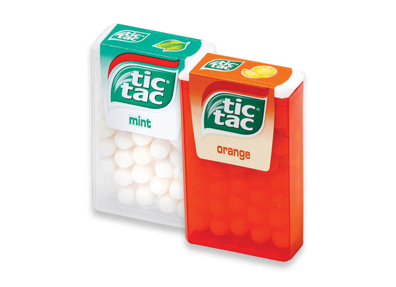 Saldainiams TIC TAC
			, 
				 16 g, 18 g, 4 rūšių. A lygio parduotuvėse