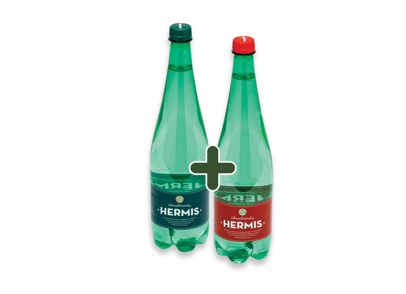 Natūraliam mineraliniam vandeniui HERMIS
			, 
				 1 l, 3 rūšių, 0,69 Eur/vnt. Ir IKI EXPRESS