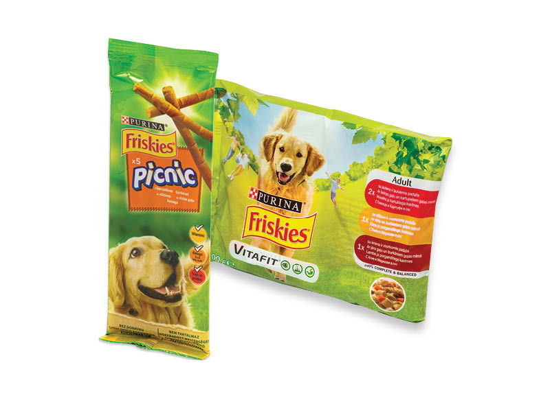 Ėdalui ir užkandžiams šunims FRISKIES
			, 
				 8 rūšių. A lygio parduotuvėse