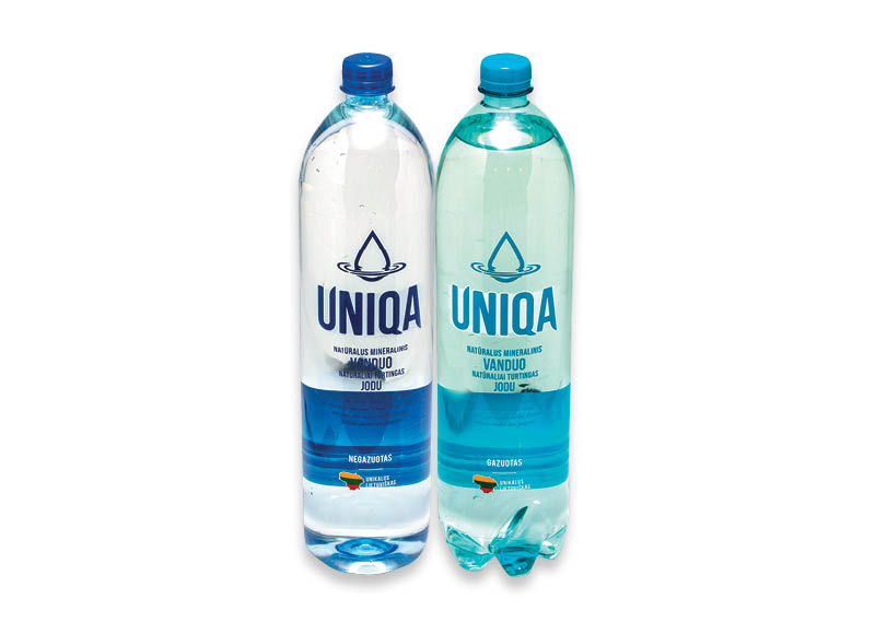 Natūraliam mineraliniam vandeniui UNIQA
			, 
				 1,5 l, 2 rūšių, 0,39 Eur/l. A lygio parduotuvėse