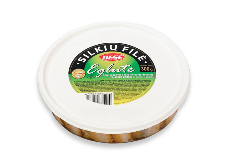 Silkių filė DESĖ EGLUTĖ
,
300 g, 6,63 Eur/kg. A lygio parduotuvėse Silkių filė DESĖ EGLUTĖ
,
300 g, 6,63 Eur/kg. A lygio parduotuvėse