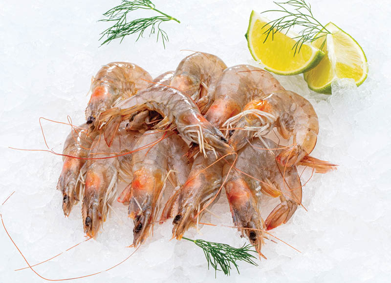 Atitirpintos nevirtos baltakojės blyškiosios krevetės
			, 
				 1 kg. A lygio parduotuvėse