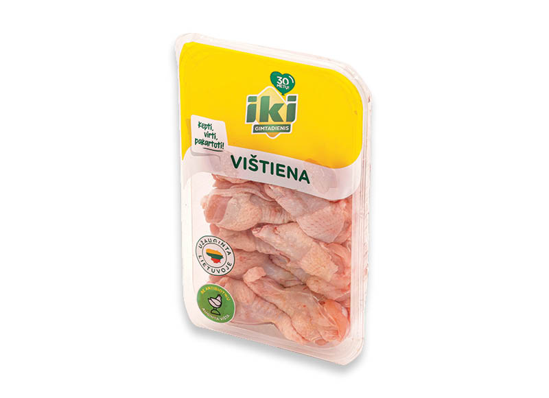 IKI švieži viščiukų broilerių sparnelių peteliai
,
(užauginta be antibiotikų) 500 g, 4,58 Eur/kg. A lygio parduotuvėse IKI švieži viščiukų broilerių sparnelių peteliai
,
(užauginta be antibiotikų) 500 g, 4,58 Eur/kg. A lygio parduotuvėse