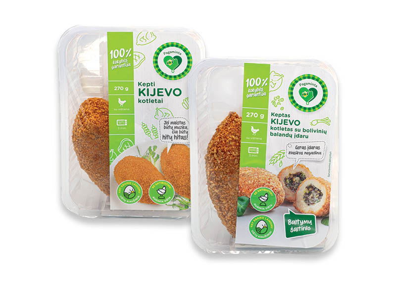 Keptiems fasuotiems KIJEVO kotletams
			, 
				 270 g, 2 rūšių. Ir IKI EXPRESS