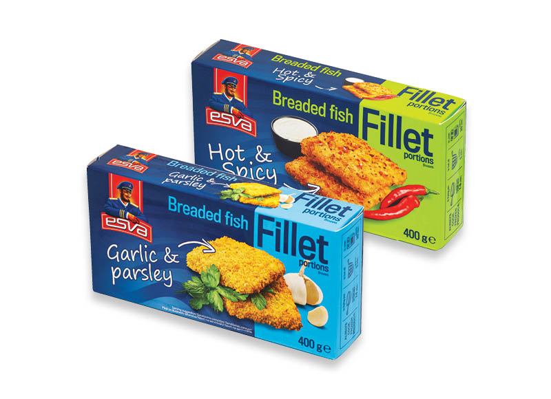 ESVA žuvų filė porcijoms
			, 
				 400 g, 2 rūšių, 8,23 Eur/kg