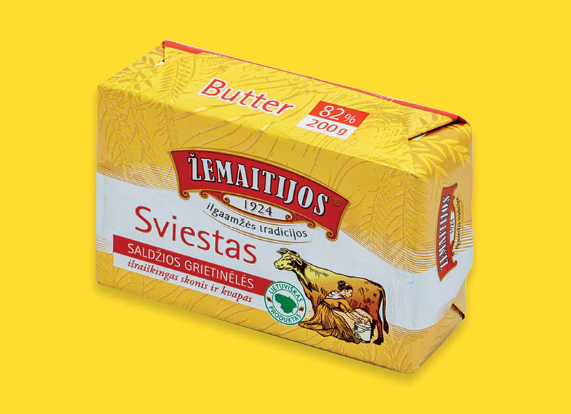 ŽEMAITIJOS saldžios grietinėlės sviestas
			, 
				 200 g, 82 % rieb., 10,95 Eur/kg. Ir IKI EXPRESS