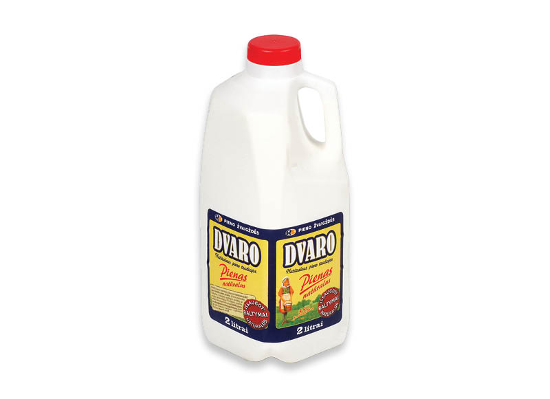 Natūralus DVARO pienas
			, 
				 2 l, 3,5 % rieb., 1,25 Eur/l
