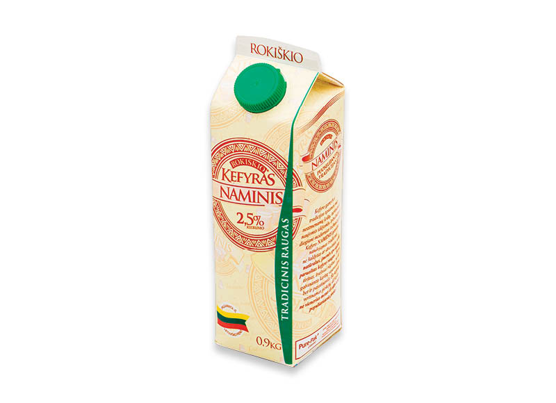 ROKIŠKIO NAMINIS kefyras
			, 
				 0,9 kg, 2,5 % rieb. 1,43 Eur/kg