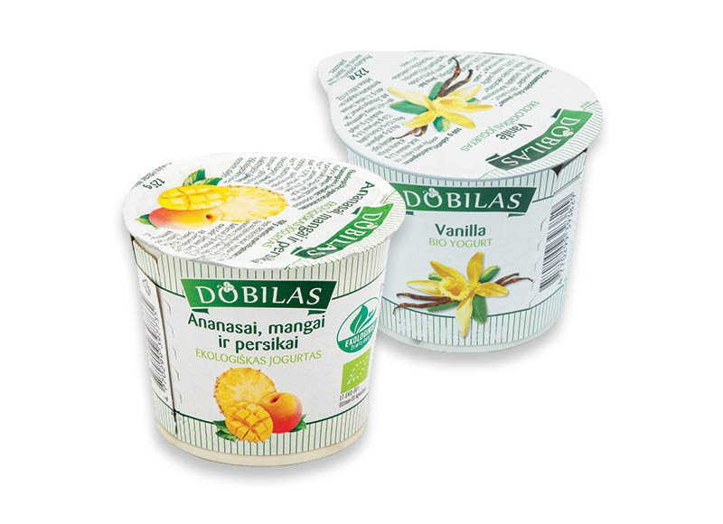 DOBILAS ekologiškam jogurtui
			, 
				 125 g, 3 rūšių, 5,52 Eur/kg. Ir IKI EXPRESS