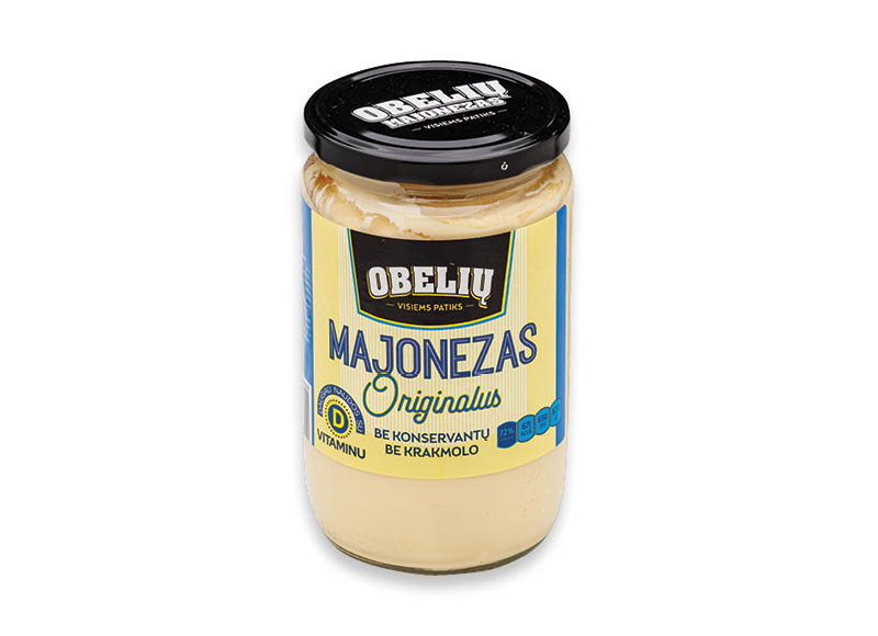 ORIGINALUS OBELIŲ majonezas
			, 
				 650 ml, 72% rieb., 3,83 Eur/l. A lygio parduotuvėse