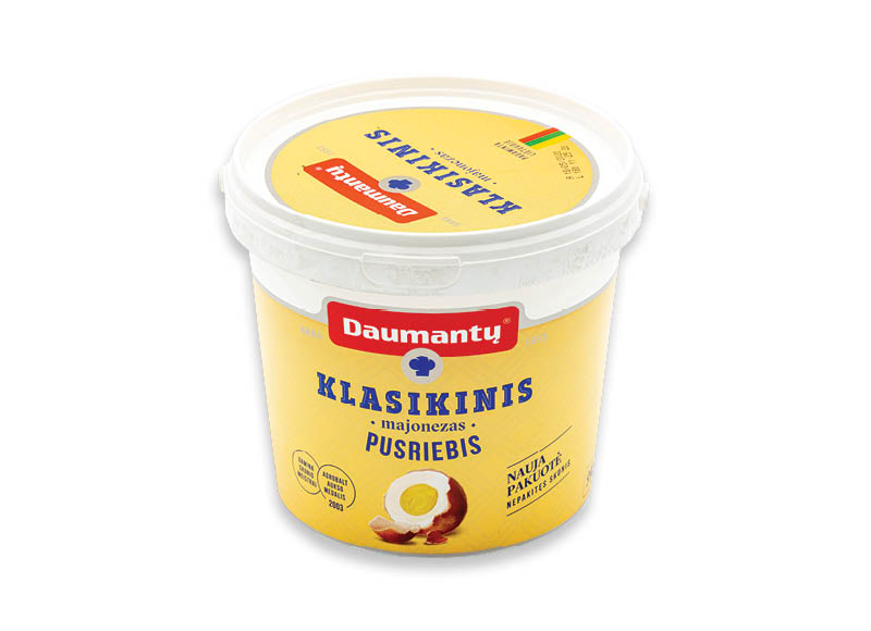 DAUMANTŲ pusriebis majonezas
,
990 g, 2,62 Eur/kg. A lygio parduotuvėse DAUMANTŲ pusriebis majonezas
,
990 g, 2,62 Eur/kg. A lygio parduotuvėse