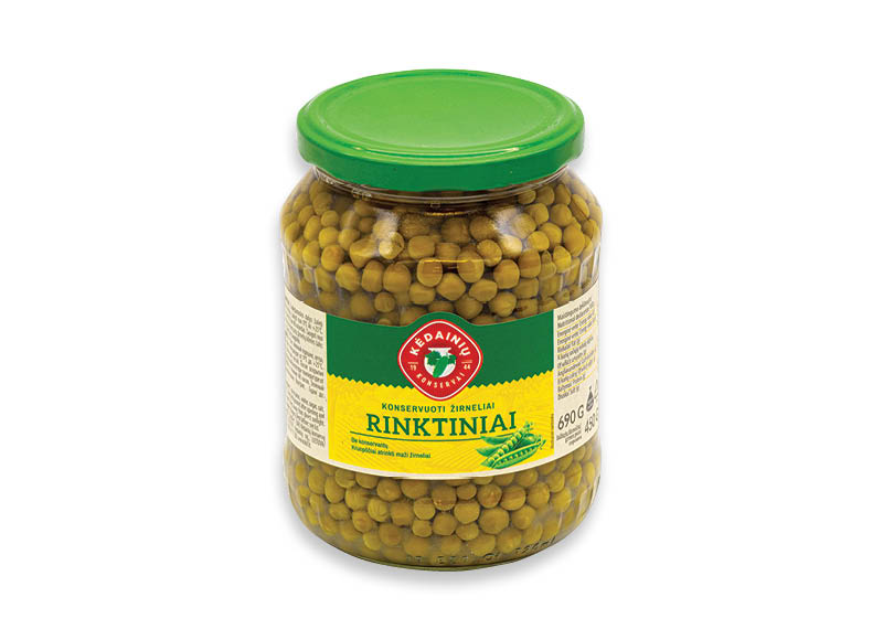 KĖDAINIŲ rinktiniai konservuoti žalieji žirneliai
,
690 g, 1,87 Eur/kg KĖDAINIŲ rinktiniai konservuoti žalieji žirneliai
,
690 g, 1,87 Eur/kg