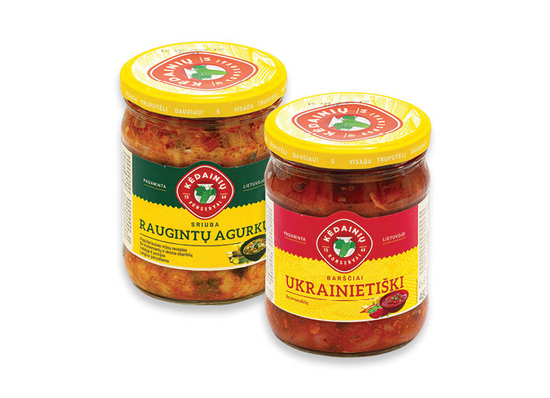 KĖDAINIŲ konservuotoms sriuboms, pusgaminiams
			, 
				 480 g, įvairių rūšių