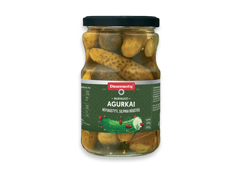 DAUMANTŲ marinuoti agurkėliai
,
340 g, 3,50 Eur/kg DAUMANTŲ marinuoti agurkėliai
,
340 g, 3,50 Eur/kg