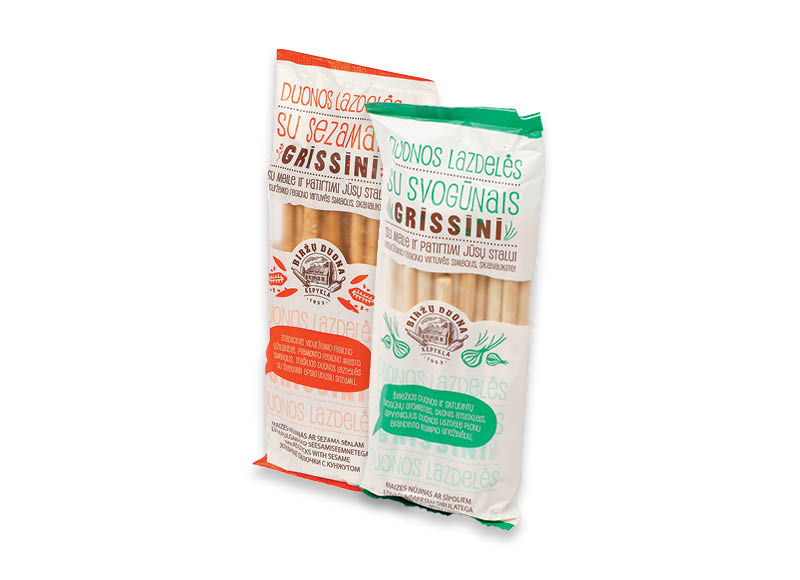GRISSINI duonos lazdelėms
			, 
				 125 g, 6 rūšių, 7,12 Eur/kg. Ir IKI EXPRESS