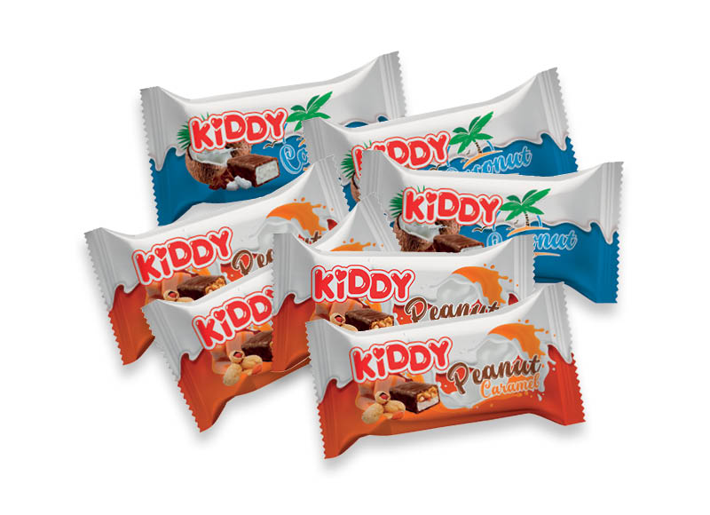 KIDDY sveriamiems saldainiams
			, 
				 2 rūšių. A lygio parduotuvėse