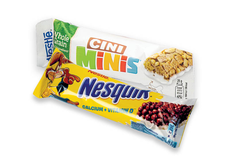 NESTLE CINI MINIS ir NESQUIK batonėliams
			, 
				 25 g, 2 rūšių, 15,60 Eur/kg