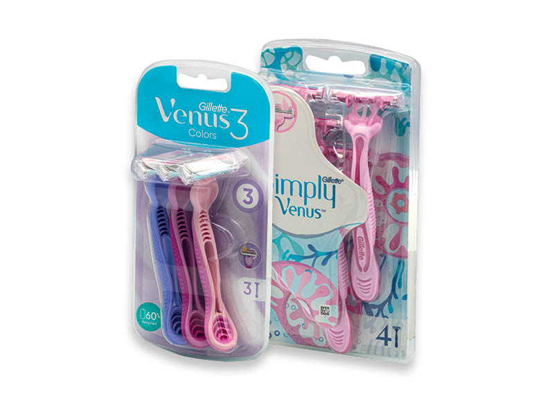 Moteriškiems vienkartiniams skustuvams GILLETTE VENUS
			, 
				 3 vnt., 4 vnt., 6 vnt., 4 rūšių
