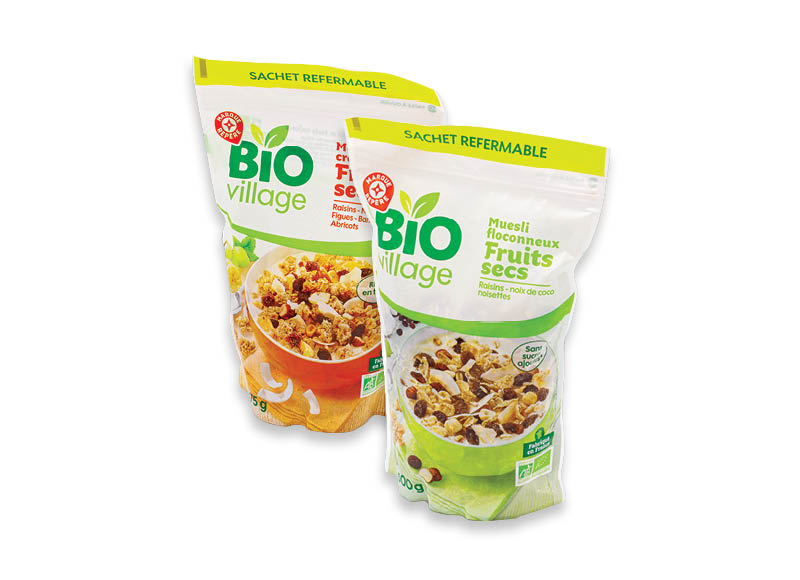 BIO VILLAGE granolai
			, 
				 375 g, 500 g, 3 rūšių. Ir IKI EXPRESS