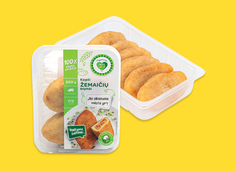 PAGAMINTA IKI keptiems žemaičių blynams
			, 
				 100 g, 200 g, 600 g, 4 rūšių. Ir IKI EXPRESS
