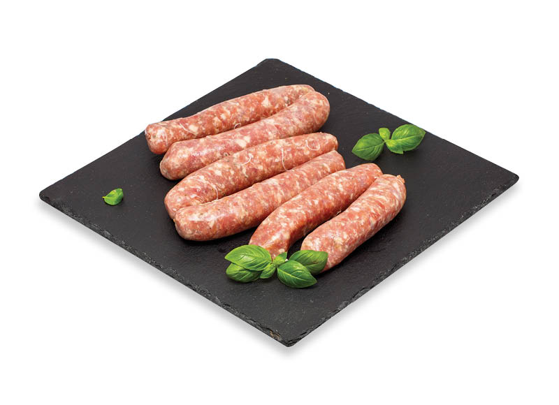 Šviežioms tradicinėms lietuviškoms kiaulienos dešrelėms
			, 
				 (sveriamoje vitrinoje) 1 kg. A lygio parduotuvėse