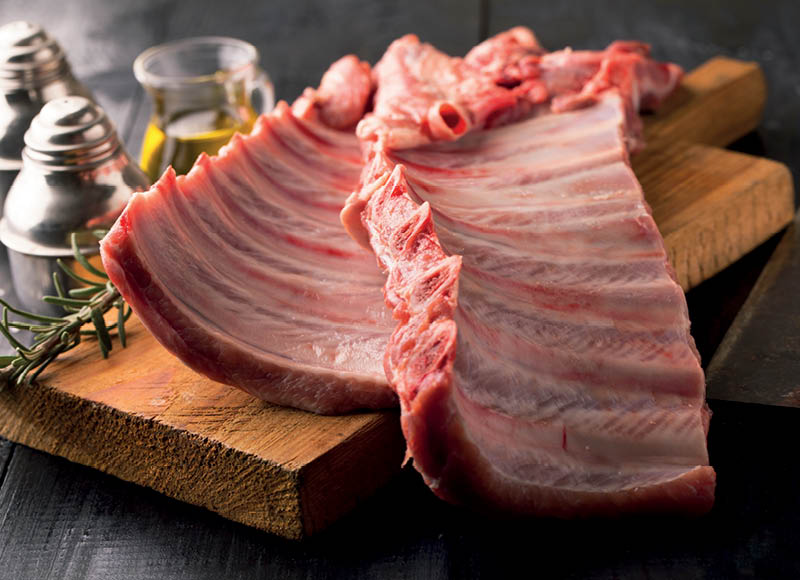 Kiaulienos šonkauliams
			, 
				 (sveriamoje vitrinoje) 1 kg. A lygio parduotuvėse