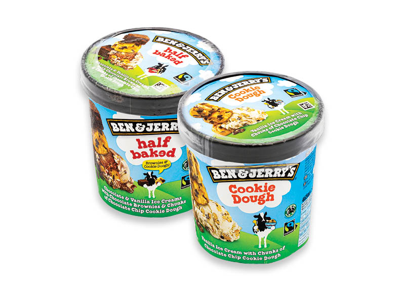 Valgomiesiems ledams BEN & JERRY’S dėžutėse
			, 
				 438 ml, 465 ml, 6 rūšių. Ir IKI EXPRESS