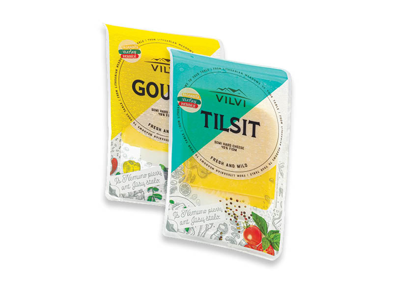 Puskiečiam sūriui VILVI GOUDA ir TILSIT riekutėmis
			, 
				 150 g, 2 rūšių, 9,93 Eur/kg