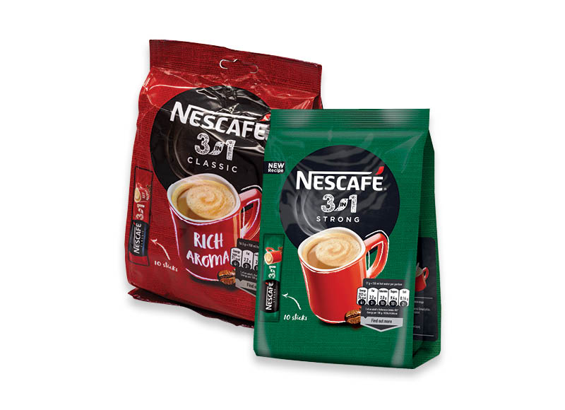 NESCAFE tirpios kavos gėrimams
			, 
				 10 vnt./pak., 4 rūšių
