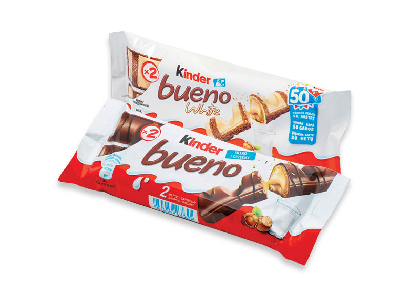 KINDER BUENO batonėliams
			, 
				 39 g, 43 g, 2 rūšių. Ir IKI EXPRESS